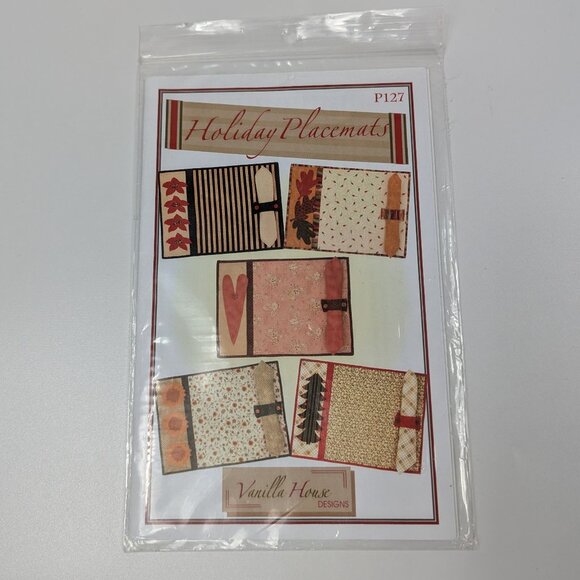 Vanilla House Designs Holiday Placemats #p127 Pattern 2006 - Picture 1 of 4